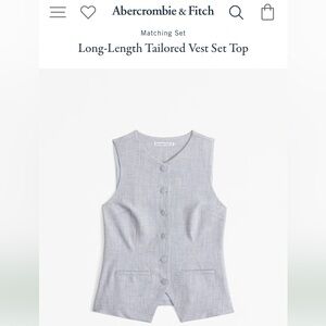 Abercrombie tailored vest tank top